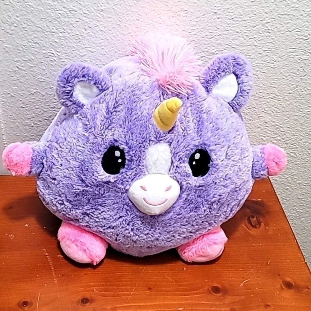 Fiesta Cora Unicorn Plush Purple Gumballs Round Stuffed Animal 11in A01228‎
